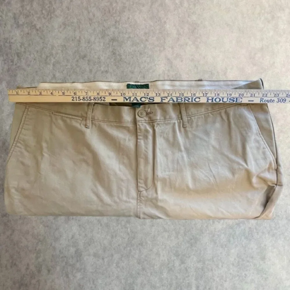 J.Crew 484 Slim Fit Chino Mens 44x34 Beige Flat Front Big & Tall Pants $98 NEW!